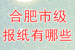 合肥市級(jí)報(bào)紙有哪些