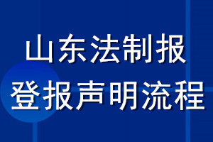 山東法制報(bào)登報(bào)聲明流程