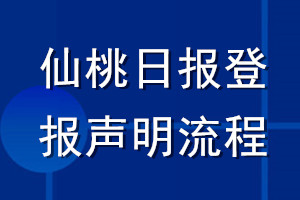 仙桃日?qǐng)?bào)登報(bào)聲明流程