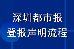 深圳都市報(bào)登報(bào)聲明流程